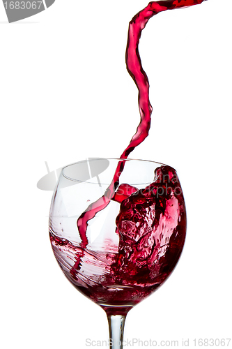 Image of pouring red wine 