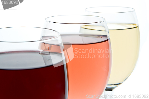 Image of three wine glasses