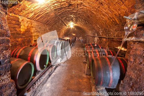 Image of wine barrels