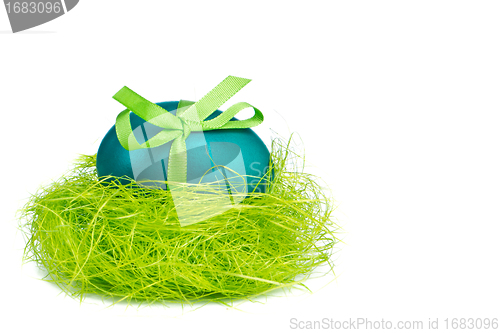 Image of easter egg in nest