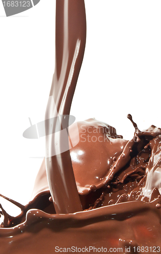 Image of pouring chocolate