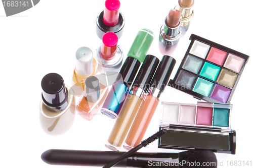 Image of set of cosmetic products