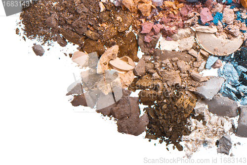 Image of set of multicolor crushed eyeshadows