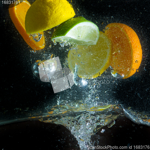 Image of fruit splash