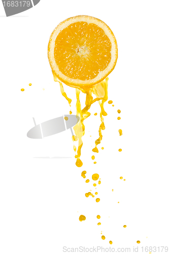 Image of orange juice splash