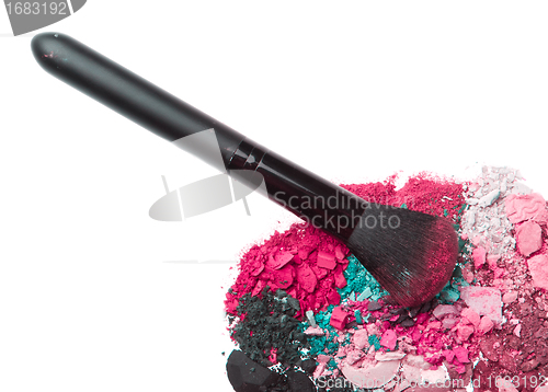 Image of set of multicolor crushed eyeshadows