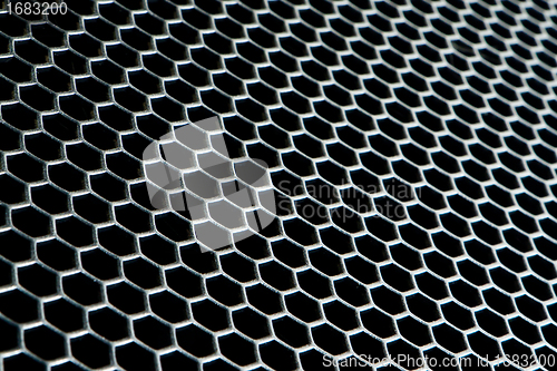 Image of abstract metallic grid