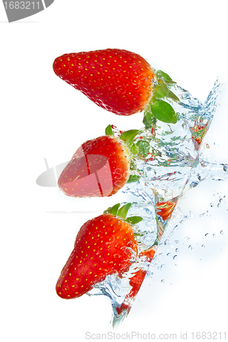 Image of strawberry in the water
