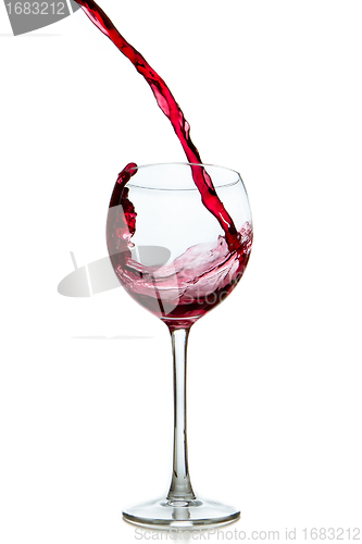 Image of pouring red wine 