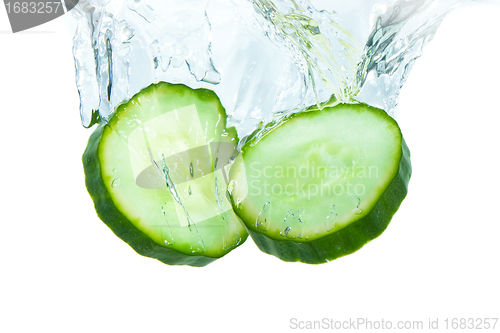 Image of cucumber in water