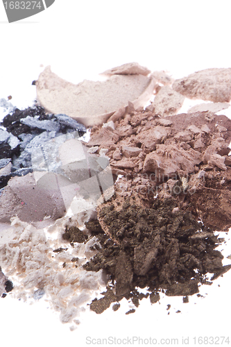 Image of multicolored crushed eyeshadows