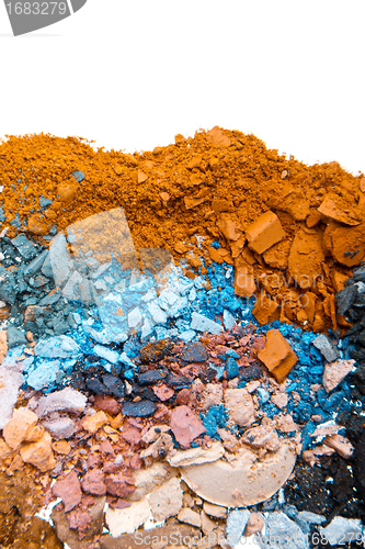 Image of crushed eyeshadows