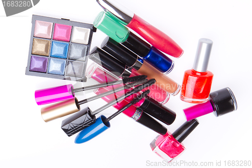 Image of set of cosmetic products