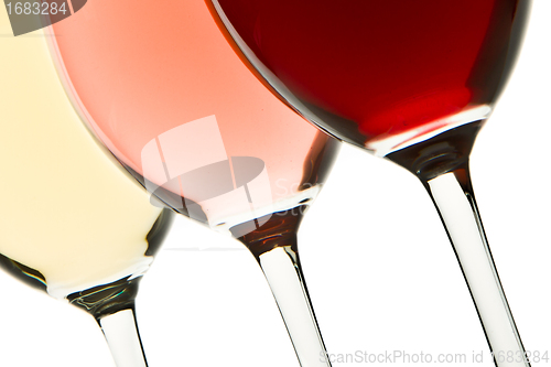 Image of three wine glasses