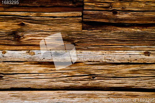 Image of weathered old brown wooden texture