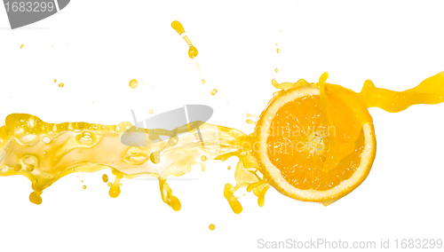 Image of orange juice splash