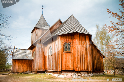Image of old wooden church