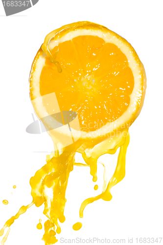 Image of orange juice splash