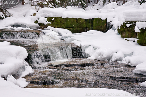 Image of frozen stream