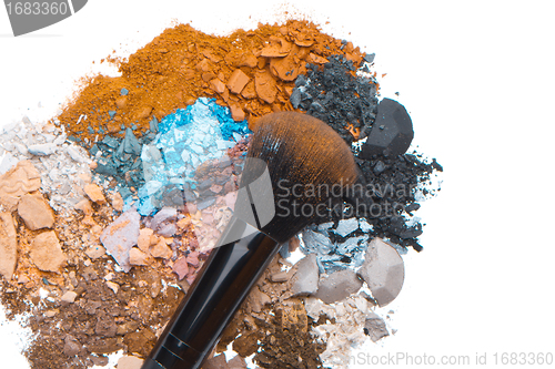 Image of set of multicolor crushed eyeshadows