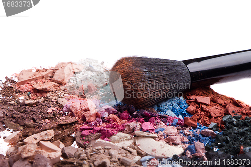 Image of set of multicolor crushed eyeshadows