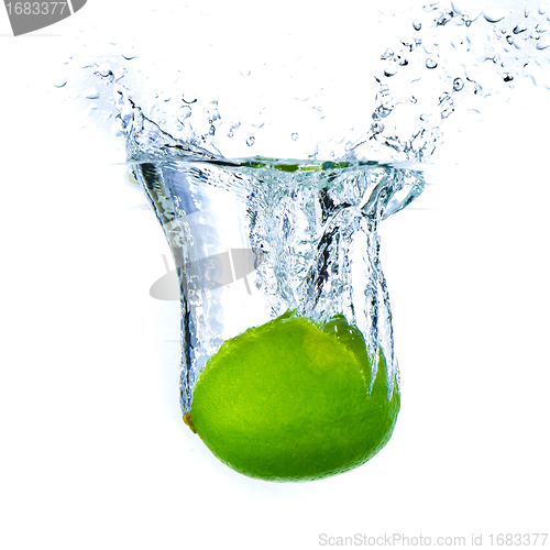 Image of lime splashing