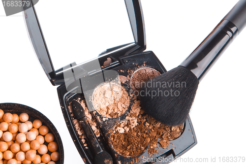 Image of crushed compact eyeshadows