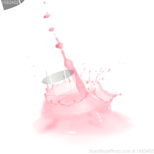 Image of strawberry milk splash