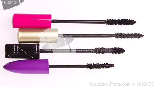 Image of mascara set isolated