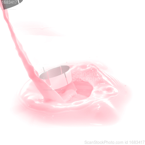 Image of strawberry milk splash