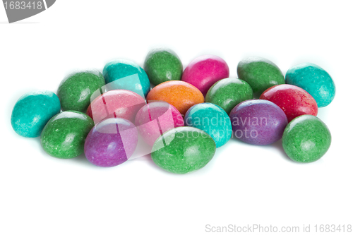 Image of easter eggs isolated
