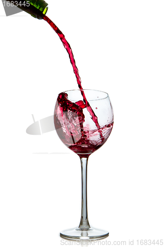 Image of pouring red wine 