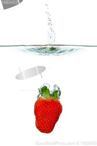 Image of strawberry in the water