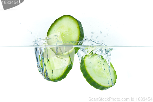 Image of cucumber in water