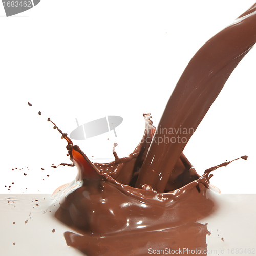 Image of pouring chocolate