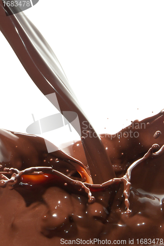 Image of pouring chocolate