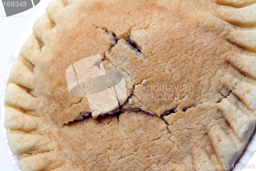 Image of   pot pie shell cooked