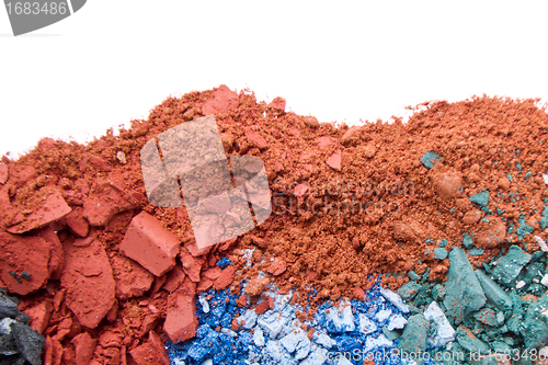 Image of crushed eyeshadows