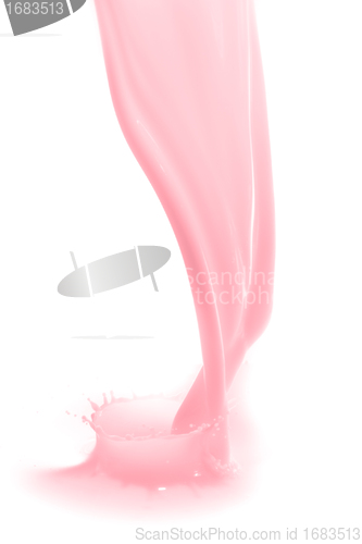 Image of strawberry milk splash