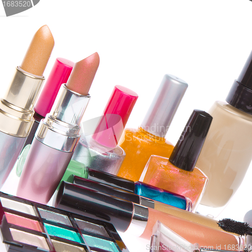 Image of set of cosmetic products