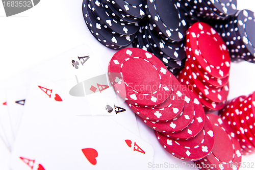 Image of playing cards and poker chips