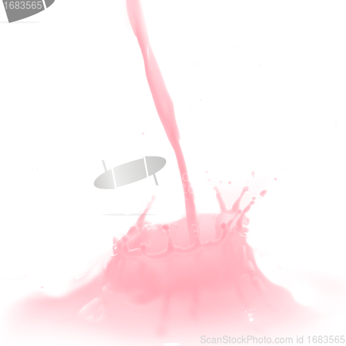 Image of strawberry milk splash