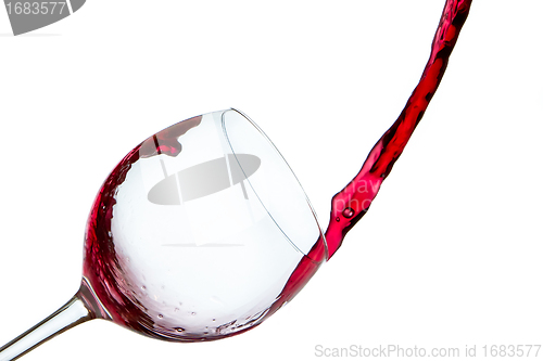 Image of pouring red wine 