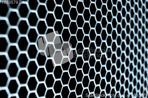 Image of abstract metallic grid