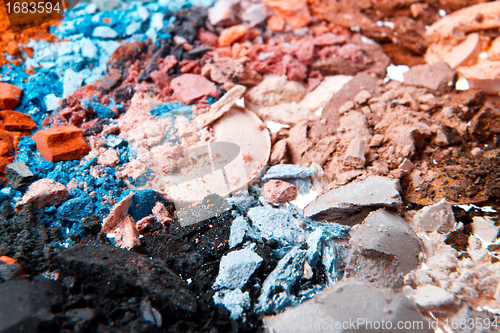 Image of crushed eyeshadows