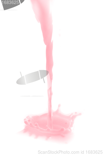 Image of strawberry milk splash