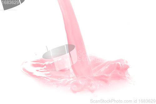 Image of strawberry milk splash