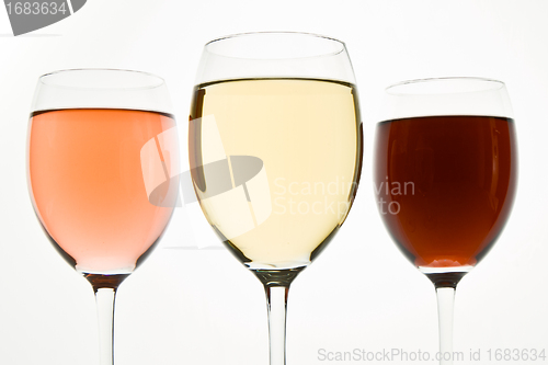 Image of three wine glasses