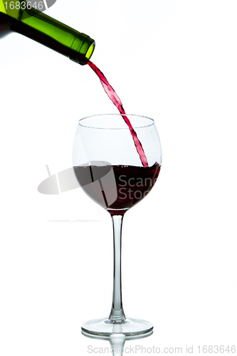 Image of pouring red wine 