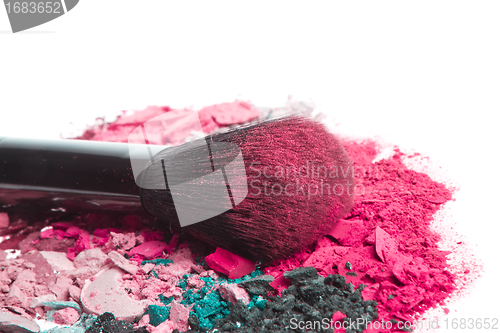 Image of set of multicolor crushed eyeshadows